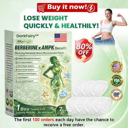 Moringa × Berberine × AMPK Slimming & Metabolic Nano Microneedle Patch | Daily support for metabolism and heart health