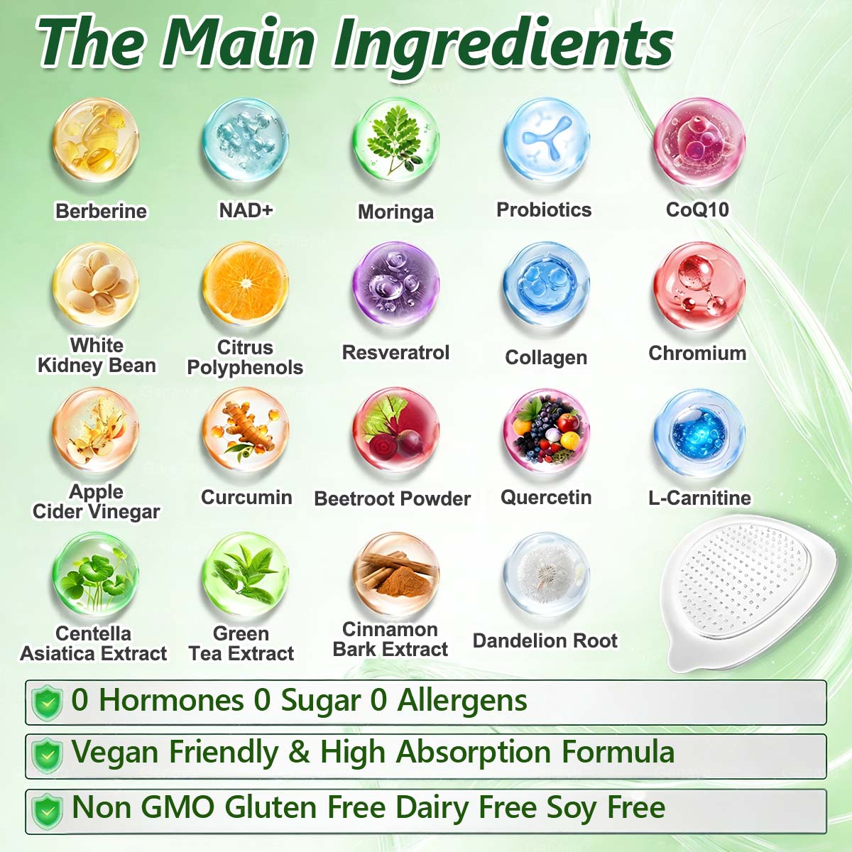 Moringa × Berberine × AMPK Slimming & Metabolic Nano Microneedle Patch | Daily support for metabolism and heart health